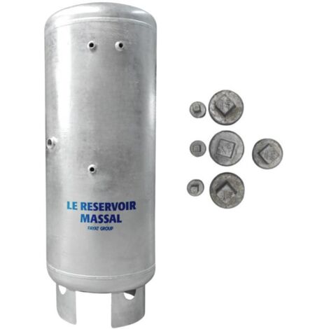 Réservoir Galvanisé Massal - 6 bars - 300 litres avec Kit Bouchons - Type ACS - Stockage eau (1/5)