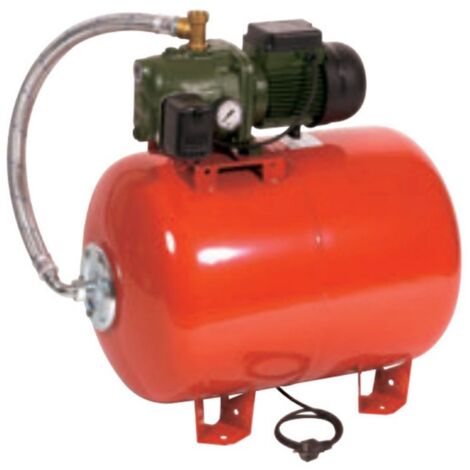 DAB – Surpresseur 100L – AQUAJETRED151100M – Pompe à eau 1,1 kW – Débit 4,2 m3/h – Hauteur d'aspiration 8 m – Réservoir horizontal à vessie