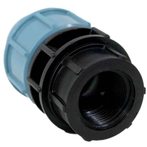 Ecolands – Raccord PE femelle 40mm – Raccordement compression 1''1/4 – Étanchéité hydraulique optimale – Installation facile à la main (1/2)