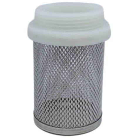Crépine inox 1'' pour clapet anti-retour – Filtration 1200 µm – Pression max 12 bars – Installation amont pour systèmes hydrauliques