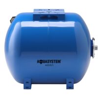 Aquasystem – Réservoir à vessie horizontal 50L – 10 bars – Pour eaux agressives et calcaires – Entretien simplifié avec vessie interchangeable