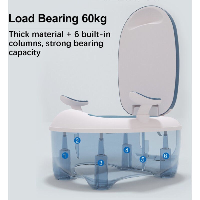 Pot pliable pour enfants Siège de toilette pliable avec sac de rangement Pot de toilette portable pour enfants Toilettes portables pour les voyages 