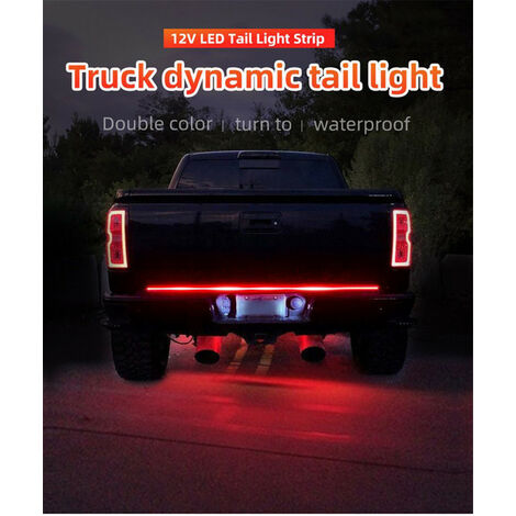 Feux de camion à LED RVB, bandes lumineuses, frein flexible, feux