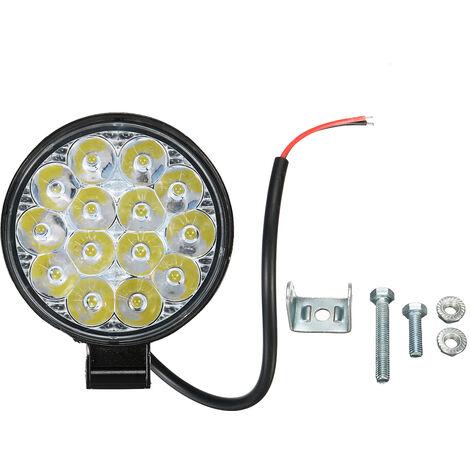 GES - Barre LED 27W 3000lm | Spot Tout-Terrain 6000K | Pour Jeep, SUV, Camion | Étanche IP65