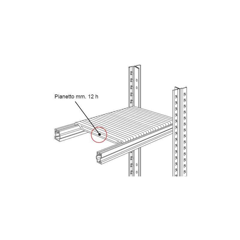 Ripiano completo lunghezza 150 x Profondit� 50 cm per scaffalature  metalliche industriali - PORTATA RIPIANO 205 Kg