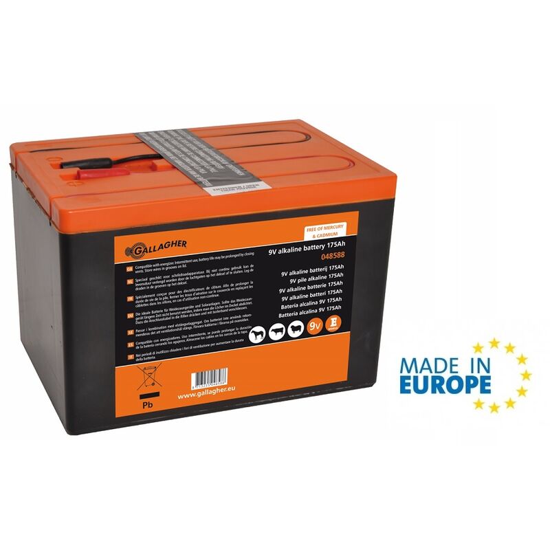 Elettrificatore Ama B300 completo di batteria 9v 90ah per recinti elettrici  con lunghezza massima 2 km.