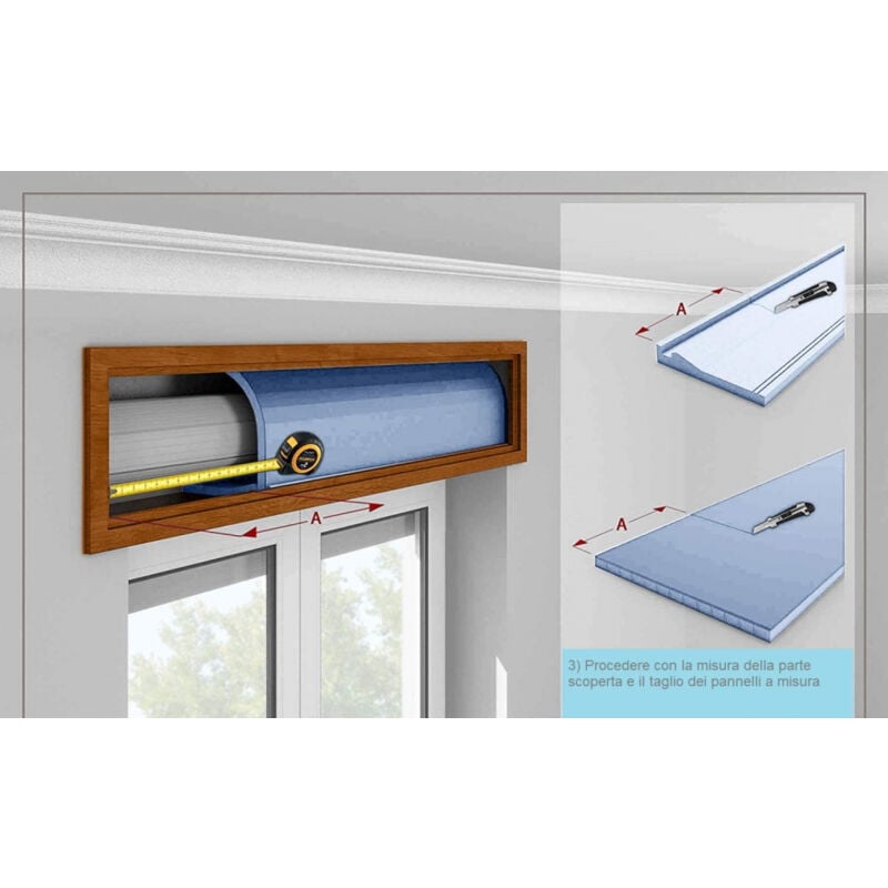 Kit Coibentazione Cassonetto Tapparelle - Isolante Termico E Acustico, Facile Da Montare, Made In Italy - Foto 2