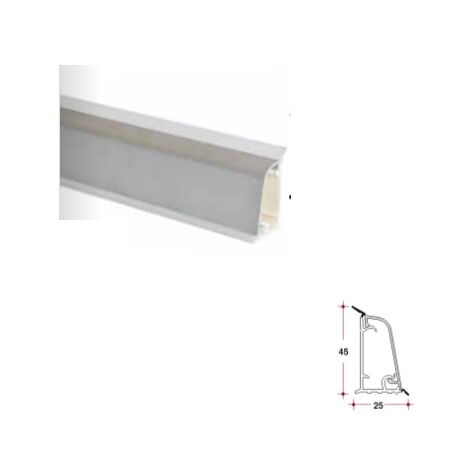 1 PZ - ALZATINA TRAPEZOIDALE IN ALLUMINIO DA 3000MM