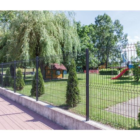 Pannello Recinzione Modulare Antracite - Cancellata Elettrosaldata 200x62 Cm | Made In Italy - Foto 2