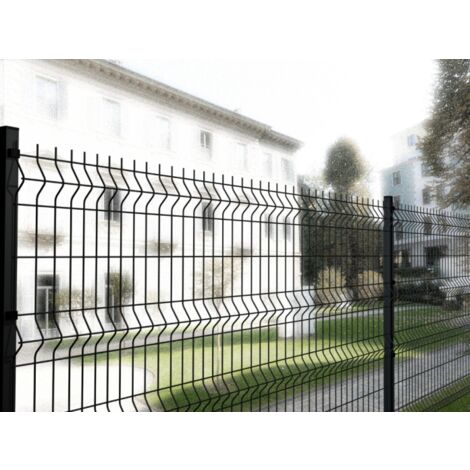 .Pannello Recinzione Modulare Cancellata Rete Metallica Elettrosaldata 'Medium Antracite' cm 200 x 82 h