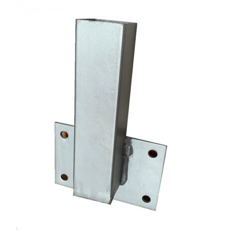SUPPORTO A TASSELLARE CON ATTACCO LATERALE PER PALO QUADRO 50X50