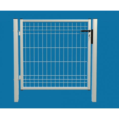 Cancello Medium Pedonale - con Rete  50X200X5 mm - Telaio 35/40 mm - Dimensione: cm100X100 - Peso 22 kg - Colore:Bianco