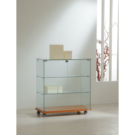 Vetrina Cristalli Temperati 5 mm 80X40xh90 cm OF890 Made in Italy Colore Weng (1/3)