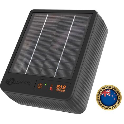 Elettrificatore B/12 extra forte con pannello solare per recinzione  elettrica