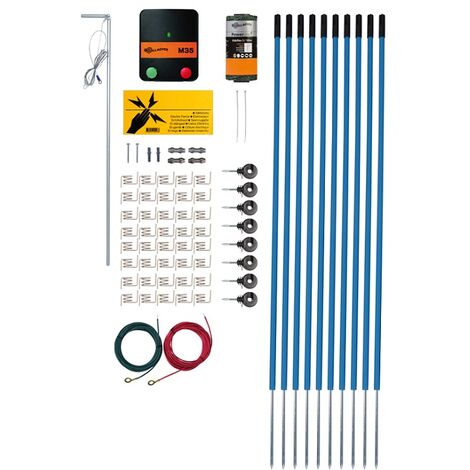 Kit Recinzioni Elettriche per Animali Domestici e Giardino 80 cm con  Elettrificatore M35 da 230V GALLAGHER