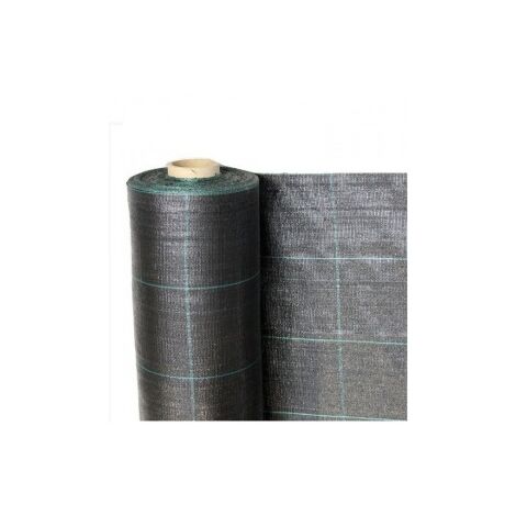 Telo per Pacciamatura Nero Quadrettato Tessuto Polipropilene Antistrappo - mt 4 x 0,50 H