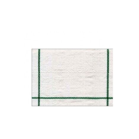 Telo per Pacciamatura Bianco Quadrettato Tessuto Polipropilene Antistrappo - 2 mt x 3,30 H