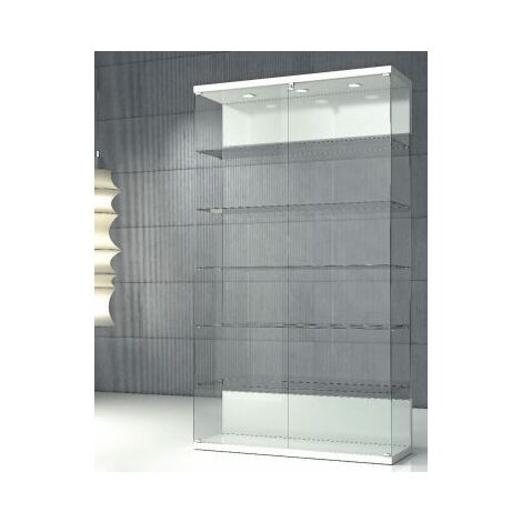 Vetrina in Cristalli Temperati con Faretti LED 120 x 40 x 210 cm VE/120 (1/2)