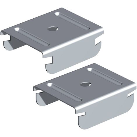 Gancio Distanziatore Foro Passante 7 per Montanti a C 15/48/15 e 27/48/27 Bordo Schiacciato - Confezione 10 Pezzi