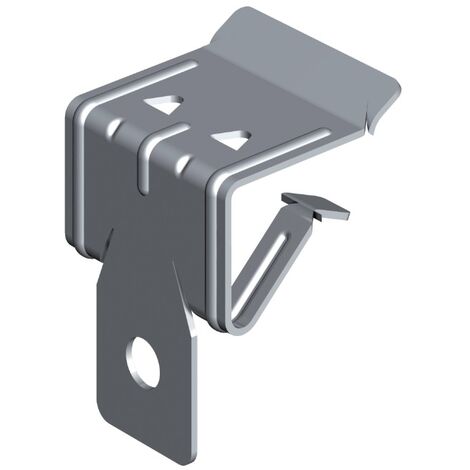 Gancio di Fissaggio in Acciaio con Barra Filettata per Putrelle da 15/20 mm - Confezione 10 Pezzi (1/2)