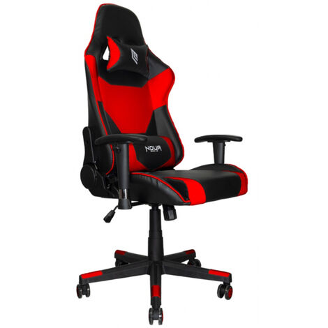 Sedia Ufficio/Gaming NOUA BIR B3V2 Nero/Rosso con Braccioli 3D e Schienale  Inclinabile