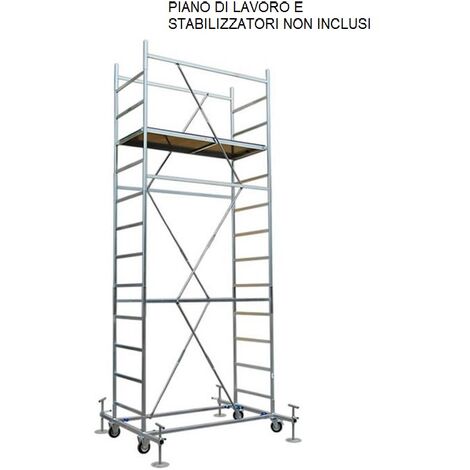 Trabattello Maxitris Plus Altezza 380 cm -  Altezza Struttura 290 cm- NON COMPRESO PIANO DI LAVORO