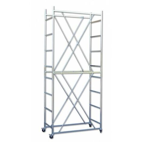 Trabattello Real Zincato Altezza 370 cm - Altezza Struttura 197 cm NON COMPRESO PIANO DI LAVORO