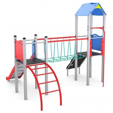 Parco Giochi Per Bambini In Legno Fatto In Casa - Scala + Parete Di Arrampicata Trave Di Equilibrio Triangolo Di Pikler 926 8