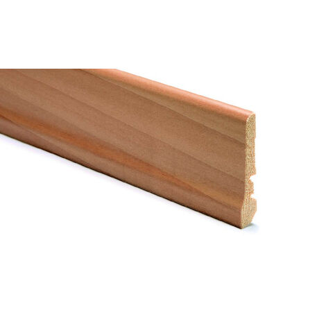 CONF. 10 PZ BATTISCOPA IMPIALLACCIATO CON PIEDE MISURE 14X70X2250 MM FINITURA ROVERE