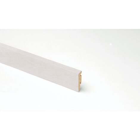 CONF. 10 PZ BATTISCOPA SQUADRATO MDF FINITURA ROVERE GRIGIO