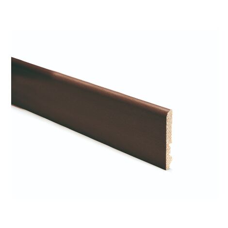 CONF. 10 PZ BATTISCOPA LISCIO IMPIALLACCIATO FINITURA NOCE SCURO MISURE 10X80X2250 MM