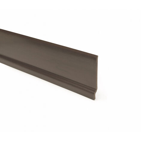 CONF. 20 PZ BATTISCOPA CON PIEDE PVC FINITURA NOCE SCURO
