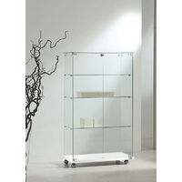 Vetrina Cristalli Temperati 80x40x140cm LL OF814E Made in Italy