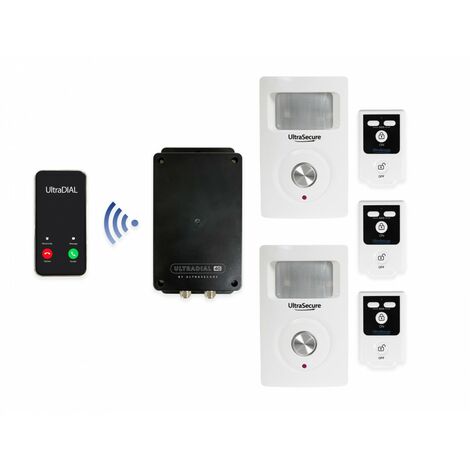 Battery GSM UltraDIAL Alarm with 2 x BT PIR's - No SIM Card Thank You [007-2090]