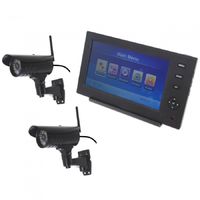 Wireless Network CCTV with 2 x 20 metre Night Vision External Cameras [002-1860]