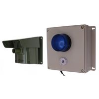 Protect 800 Driveway Alert with Outdoor Adjustable Siren & Flashing LED Receiver & New Pencil Beam Lens Cap [004-4190]