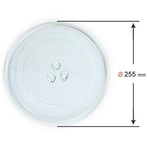 Recamania Plato Microondas Universal 255 mm de Diámetro