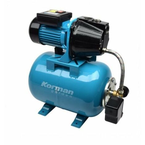 Surpresseur fonte 1100W 24L – Débit 4600L/h – Pression max 4,5 bar – Moteur monophasé avec disjoncteur thermique – Korman Garden (1/5)