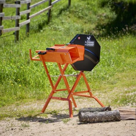 St Pierre Du Champ – Scie à bûches électrique 2200W – Lame carbure Ø405mm – Capacité de coupe max 140mm – Interrupteur de sécurité – Idéale pour bois dur