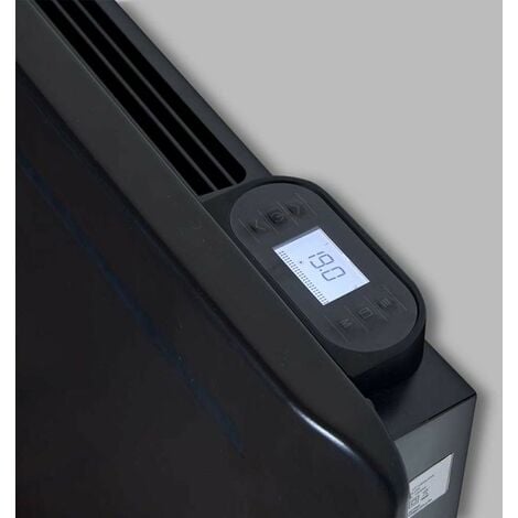 Radiateur à inertie fonte 1500W connecté Wifi Noir écran digital