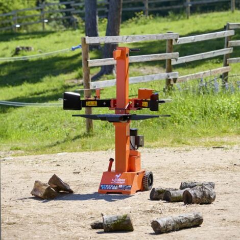 St Pierre Du Champ – Fendeur de bûches électrique 8T 3000W – Force de pression 8 tonnes – Longueur max de 55 cm – Diamètre max de 30 cm – Conception verticale