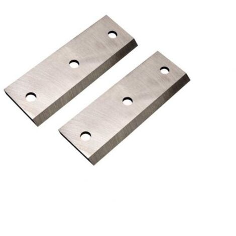 St Pierre Du Champ – Jeu de 2 lames pour broyeur de végétaux thermique – Lames réversibles 150mm en acier HSS – Performance optimale pour coupe précise