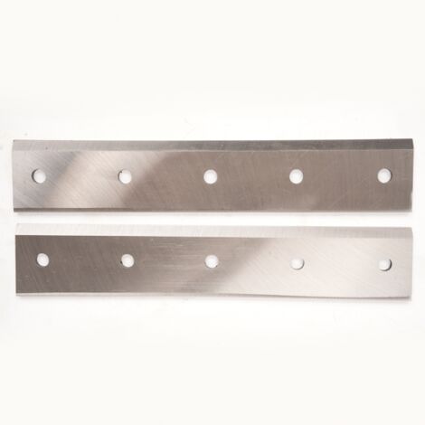 St Pierre Du Champ – Jeu de 2 lames pour broyeur de végétaux thermique – Acier rapide HSS – Longueur 300 mm – Largeur 55 mm – Réversibles et réaffûtables