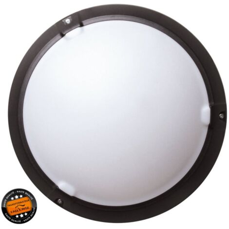 Hublot LED Rond Intérieur Extérieur 15W 4500K IP65 Noir WOLTZ (1/2)