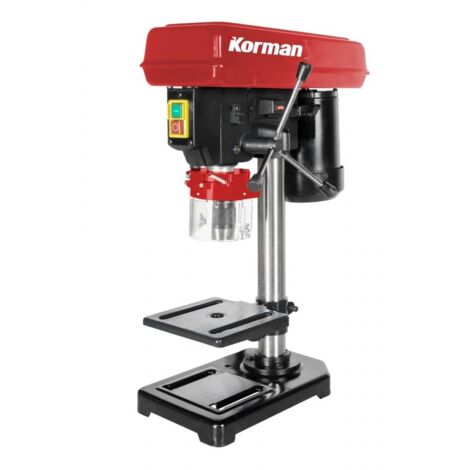 Perceuse à colonne 500W – Mandrin auto-serrant 16mm – 5 vitesses de 550 à 2500 tr/min – Profondeur de perçage max 50mm – Korman
