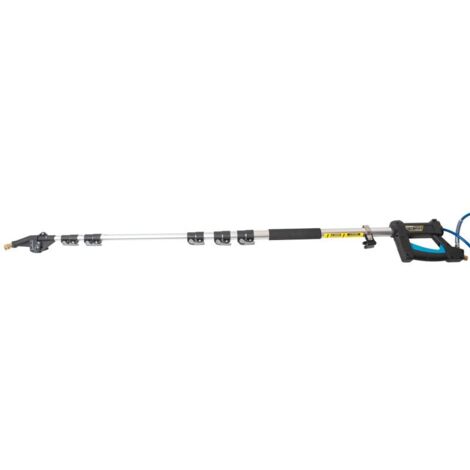 Steiner – Lance télescopique orientable 5.5m – Tête orientable 20°/40°/60° – Raccord rapide mâle 3/8’ – Tubes en aluminium pour nettoyeur haute pression