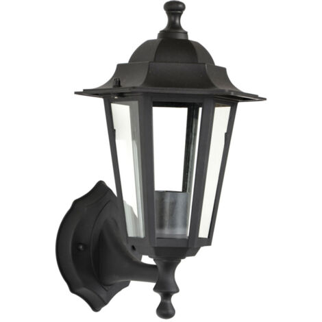 Applique Extérieure Montante 60W E27 Plastique Noire ELINA (1/2)