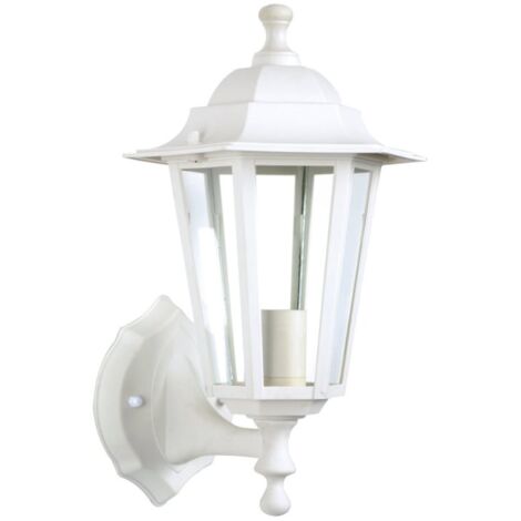 Applique Extérieure Montante 60W E27 Plastique Blanche ELINA