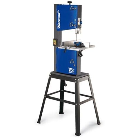 Scie à ruban 420W – Profondeur de coupe 245mm – Table inclinable 0° à 45° – Pour bois dur et tendre – Moteur asynchrone silencieux – Korman