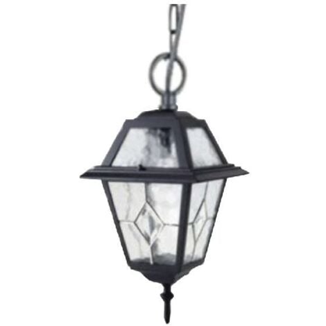 Suspension Extérieure 100W max E27 Fonte Noir